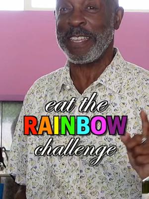 A post by @oldgays on TikTok caption: @aarp challenged us to eat the rainbow and we ATE 🌈 #sponsored #health