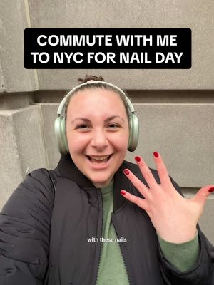 A post by @sarahaliceliddy on TikTok caption: even lost twentysomethings deserve a reward 💅✨ @Nailsbymi #nailday #nycnailtech #commutewithme #nyccommute #nycsubway 