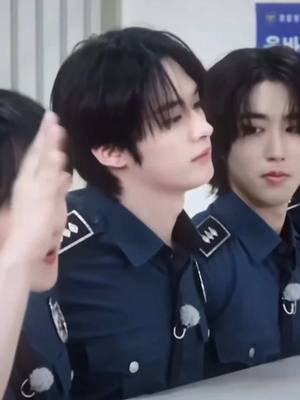 A post by @staytil on TikTok caption: Let‘s get in the back of your cop car, officer 🤭 #straykids #스트레이키즈 #leeknow #leeminho #minho #foryou #fypシ゚ 