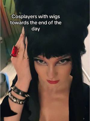 A post by @ireland_bennett on TikTok caption: I already miss GalaxyCon guys. 😭 #cosplay #elvira #elviramistressofthedark #explorepage #galaxycon 