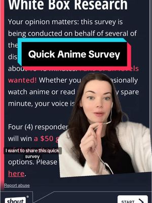 A post by @faye.val on TikTok caption: Ever wanted to make an impact on the anime that is published and distributed? It only takes a few minutes 🥲 #anime  