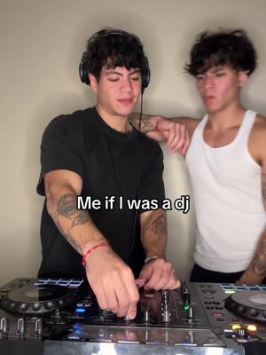 A post by @99julianandjovani on TikTok caption: Me if i was a dj #fyp 