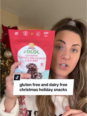 A post by @chronicallyglutenfree on TikTok caption: Sharing some of my favorite gluten free and dairy free christmas holiday snacks this season! #glutenfree #glutenfreelife #celiac #celiactok #glutenfreetok #fyp #glutenfreedairyfree #gfree #celiaclife #glutenfreesnacks #christmassnacks #glutenfreechristmas #nogluten 