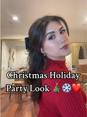 A post by @dome_marie on TikTok caption: GRWM: X-mas holiday party look ❄️❤️🎄☃️🎁 #grwm #holiday #party #holidayparty #christmas #xmas #xmaspartylook #fyp #foryou #foryoupage #sanfrancisco 