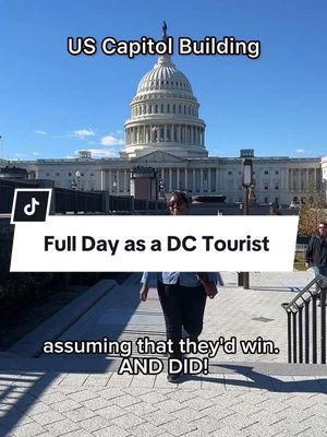 A post by @blackgirlsexploredc on TikTok caption: How I spent my full day as a DC Tourist: Yoga at my hotel, Royal Sonesta. Visits to:  Belmont House, Supreme Court, Library of Congress, Eastern Market, Capitol Hill Books. Places I ate: Bistro Du Jour Tunnicliffs Tavern The Wells The Duck & The Peach #only1dc #royalsonesta #washingtondc #dcfoodie #libraryofcongress 