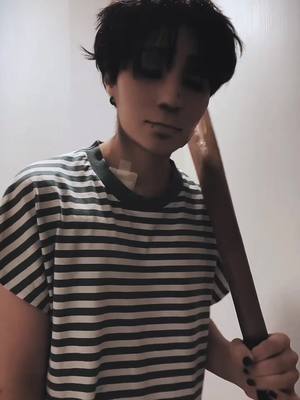 A post by @frutta_weeb on TikTok caption: i like this comic Sigma Gooner (?) sangwoo: @Zombie  #killingstalkingcosplay #killingstalkin #yoonbumcosplay #sangwoocosplay 