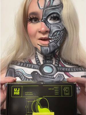 A post by @sfxaimee on TikTok caption: its giving science⭐️ makeup ib: @@Trinity🤍 ##makeup##cyborg