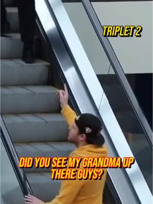 A post by @manchurektriplets on TikTok caption: My Grandma is in Victoria Secret! 😂😂 #tripletprank