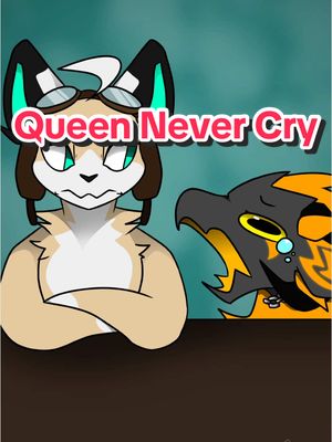 A post by @cloveruu on TikTok caption: queen never cry #furry #furries #vrchat #furrymeme #furryfandom #furryart #animation #artmeme #queennevercry #diva 