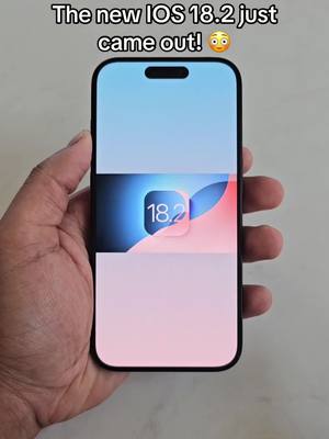 A post by @kaansanity on TikTok caption: IOS 18.2 is finally HERE! 😳 What do you guys think about it?! #iphonetrick #iphonetricks #iphonetips 