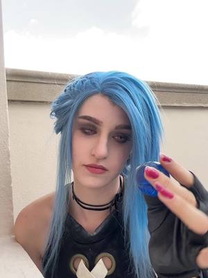 A post by @littlebearcosplay on TikTok caption: Munch munch #jinx #jinxcosplay #cosplay #arcane #arcaneleagueoflegends 