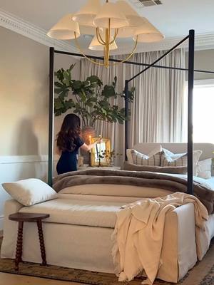 A post by @jillhigginson1 on TikTok caption: Moody Bedroom styling🕯️🤎 Shop this post on my LTK ⬇ https://liketk.it/4Zpfa #ltkhome #ltkfamily #ltksalealert #moodybedroom #mcgeeandco 