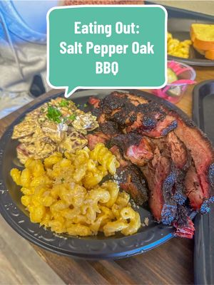 A post by @flychefaldenb on TikTok caption: Impromptu search for BBQ and we found @Saltpepperoak in Mississippi all the way from Louisiana. Worth the trip! #bbq #foodreview 