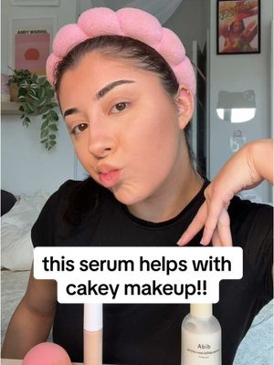 A post by @mari4eliana on TikTok caption: using the jericho rose serum by abib under my makeup (18 hour wear test) - will my makeup look cakey by the end of the day?? #abib #skincaremakeup #serum #jerichoroseserum #firmingserum #skinprep #cakeymakeup #glassskin #amazonfinds #amazonbeauty #amazonmusthaves #amazonwishlist #texturedmakeup #textureskin #skincaretips #skintok #koreanskincare #tiktokmademebuyit 