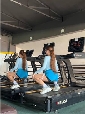 A post by @kittyandkakai on TikTok caption: So we tried this on treadmill! 😅💙 Shoes from: @World Balance 💙 . #kittyandkakai #kakaialmeda #kittyalmeda #fyp #tiktokph #twins #treadmill #treadmilldance #tiktokus #tiktokbrasil 