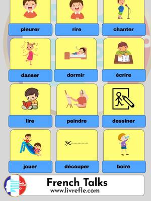 A post by @french_talks on TikTok caption: #learnfrench #frenchverbs #frenchvocabulary #french #frenchtalks #frenchconversation #apprendrelefrançais