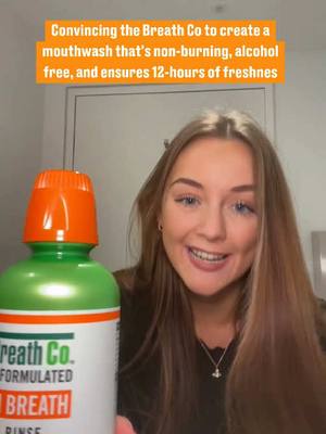 A post by @thebreathco_uk on TikTok caption: Didn't take much convincing 🤭🤷🏼‍ #TheBreathCo #Mouthwash #OralHealth #AlcoholFree #Vegan