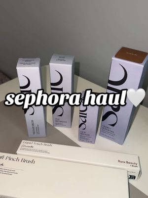 A post by @sillybillysyd on TikTok caption: sephora haul!!! 🫶🏻🤍 some of my favorite products that ive been using lately!!😁 @Saie  @Rare Beauty  #beauty #Lifestyle #shopping #shoppinghaul #sephorasale #favs #makeup 