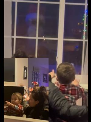 A post by @appalachianwrench on TikTok caption: Santa’s Surprise Visit My son will be 3 in a few months, and this Christmas he’s really getting into Santa Claus. So I had to give him a little excitement 😁 #Christmas #SantaClaus #Toddler #DadLife #SantaSighting #HoHoHo #toddlerlife