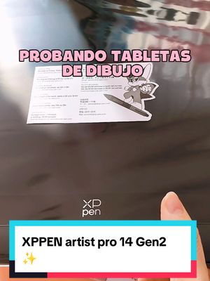 A post by @pencyleando on TikTok caption: XPPEN artist pro 14 Gen2 ✨ Si la quieren les dejo cupón de 25%: PENCYAP14 recomendada amigos 👍🏻 tiene muchos controles. @XPPen Official #dibujos #dibujo 