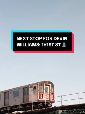 A post by @yankees on TikTok caption: Next Stop: 161st St. #yankees #MLB #baseball #devinwilliams #pitcher 