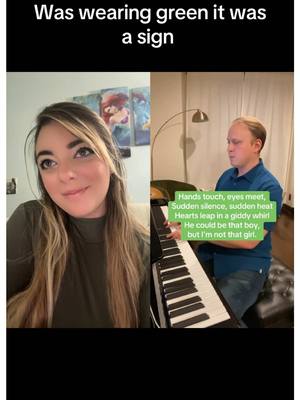 A post by @dominique1066 on TikTok caption: #duet with @Jonny Perl #imnotthatgirl  #wicked #alto #lownotes #whispersinging im obsessed with wicked so why not try this soung out i was already in green! 🤭