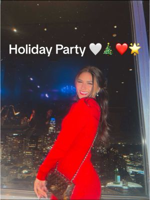 A post by @dome_marie on TikTok caption: Christmas party time 🎄🎁 #christmasparty #holidayparty #sanfrancisco #Vlog #Vlogmas #christmas #fyp #foryou #foryoupage 