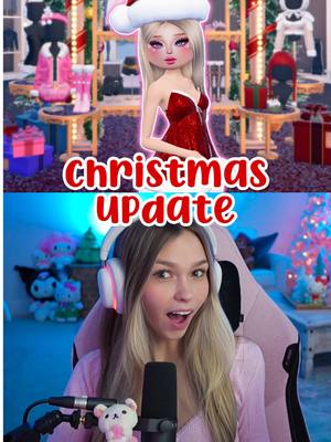 A post by @ellacarolinee on TikTok caption: Dress to Impress CHRISTMAS UPDATE!! New Codes, New Items, and SO MUCH MORE #roblox #dresstoimpress