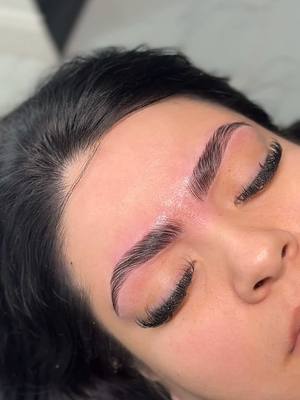 A post by @browsxzoey on TikTok caption: Bringing these brows to life 🔥 Brow lami timelapse #browartist #brows #browwaxing #browtraining #browshaping #browlamination 