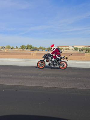 A post by @paranormaliststv on TikTok caption: Santa on a motorcycle! #Santa #christmas #motorcycle  #funny #waitforit