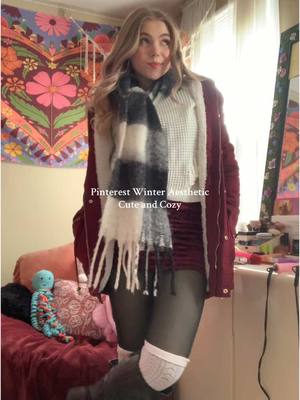 A post by @jolianhrzic on TikTok caption: #winterfashion #pinterestaesthetic #layering #winterfit #pinterestoutfit #warmandcozy 