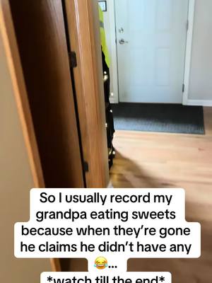 A post by @kileydelia on TikTok caption: not my usual post, but i live with my grandpa also and for all my followers he is a RIOT to say the least. Always has me laughing, please watch this video….hes so funny 😂  #fyp #caregiver #caregiverlife #foryoupage #family #fypシ #viralvideo #funnyvideo #grandpa #candy #videos #laughter 