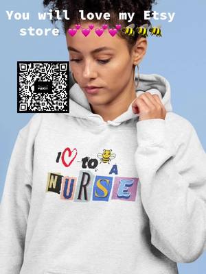 A post by @avelez8618 on TikTok caption: I Love to bee a NURSE HOODIE, funny hoodie for Nurse, Nurse Life, Rn Appreciation Present, nurse birthday gifts, nurse graduation,#winterfashion #fashion #girlpower #creatorsearchinsights #ticktockmademebuyit #nurs #nursesoftiktok #nursegifts #nursestudent 