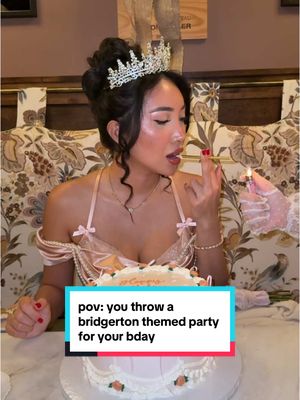 A post by @iamdanicabelle on TikTok caption: best day EVER #bridgerton #teaparty #birthdaygirl #fyp 