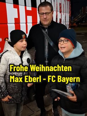 A post by @eadsportscards on TikTok caption: Max Eberl ist wirklich sehr freundlich und nah an der Basis. Das "Frohe Weihnachten!" kam unerwartet und ist dafür um so schöner. #maxeberl #fcbayernmünchen #m05fcb #nett #eads2024 #bundesliga #Manager #fussball #kids #freundlich 