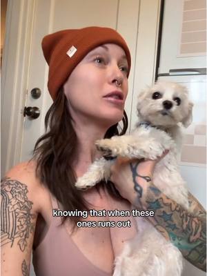 A post by @oliviavanfoxface on TikTok caption: The one where Tonks and I decend into madness… (aka we woke up at 4:30 fo no good reason) #ditl #grwm #over40 #maltese #morningroutine