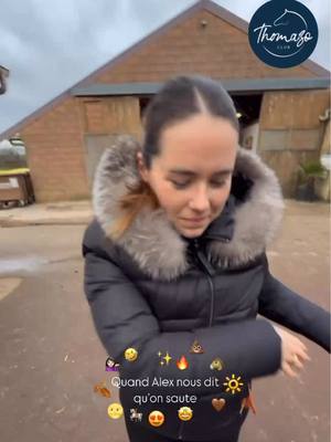 A post by @bingo_du_parc on TikTok caption: On suit la #tendance avec les #ecuries 🤎🐴. #horsegirl #avessac 