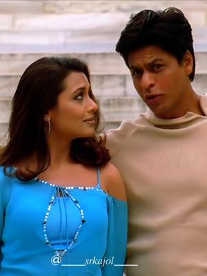 A post by @___srkajol___ on TikTok caption: #sunonasunona #chaltechalte #shahrukhkhan #ranimukerji #bollywoodsong #india #hindi #song #movie #besties 