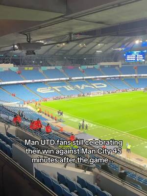 A post by @kimfootball on TikTok caption: Look how much it means to the fans 👀 @Visit Abu Dhabi #PremierLeague #mancity #manutd 