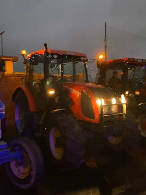 A post by @nathanmcgreehan on TikTok caption: Cooley Christmas tractor run 🎄🚜🤠#agri #tractorrun #tractorrunsundays 