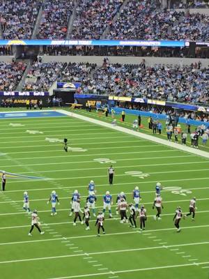 A post by @nickthetraveler on TikTok caption: In So Cal the last few days and I am at the Chargers game for my 12th NFL game of the year and the Laker game tonight. I love traveling and going to sporting events.