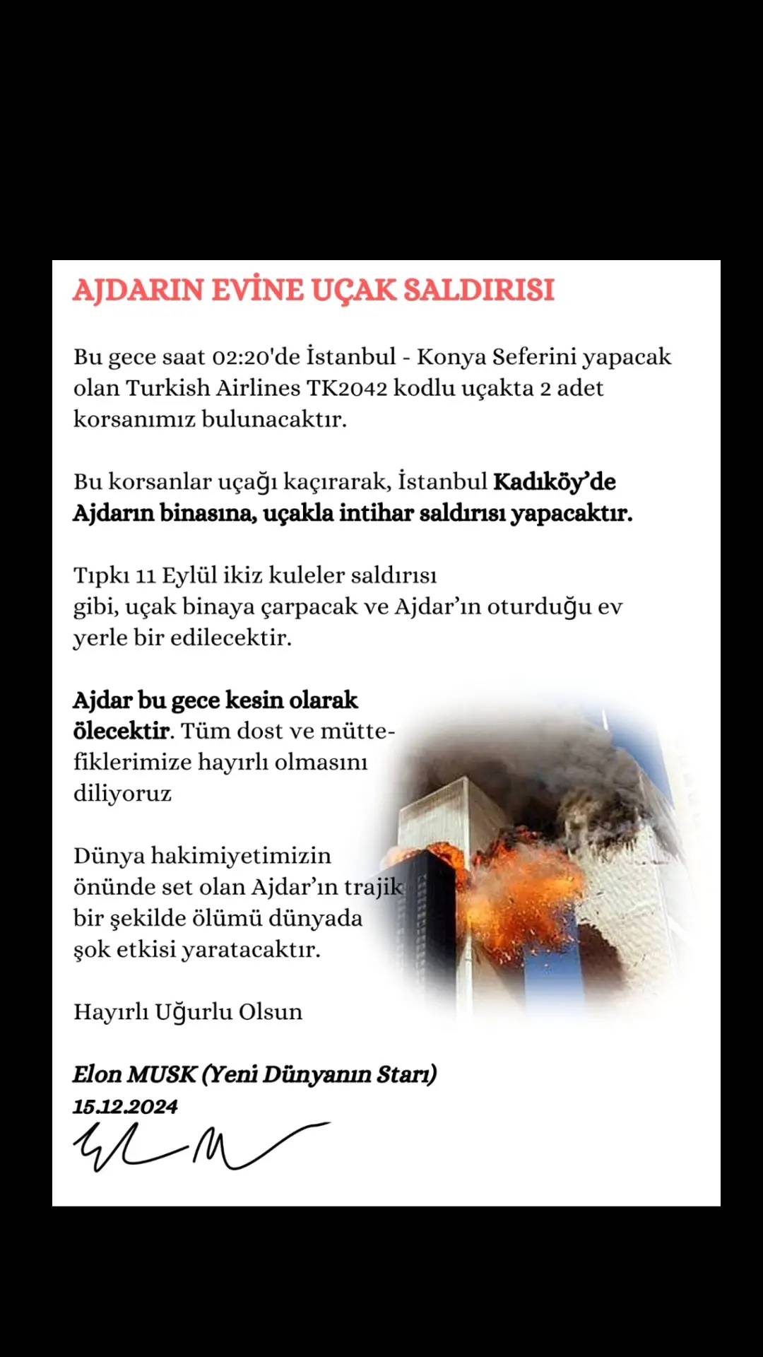 A post by @ajdar_theuniversestar on TikTok caption: Benim paralari calan Elon Musk, bu durumu ortaya cikardigimi hazm edemeyince Thomas Musk ve Kamala harris ile boyle bir plan yapti.. Gereğinin yapılmasını arz ederim.  Saygılarımla,  Ajdar ANIK  The world STAR  The Universe STAR  and  Mechanical Engineer #ajdar #ajdartheworldstar #ajdartheuniversestar #ajdarking #ajdarstar #ajdarkingofkings #ajdarstarofstars