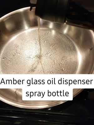 A post by @l3onnie on TikTok caption: Amber oil dispenser #oildispenser #amberglassbottle #amberglass #oliveoil #oliveoildispenser #avocadooildispenser #oliveoilspraybottle #kitchengadgets #kitchentools #kitchenaccessories #CookingHacks #toolsforcooking #giftguide #tiktokshopholidayhaul #holidayhaul #giftsforhome 