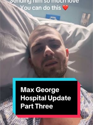 A post by @nathsvictoryx on TikTok caption: Max George hospital update from instagram . Just waiting for surgery . Max yoir so strong and brave . You can  do this ❤️ sending yiu so much love 😘 #maxgeorge #max #george #boyband #thewanted #nhs #surgery #heart #heartproblems #pacemaker #bhf #operation #health #healthupdate #support #pray #prayer #Love #loveyou #partthree #fyp 