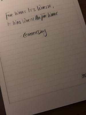 A post by @postmodernbard on TikTok caption: Day 350: Seems like we are always saying that we might lose this app. If we do and you fear all that will be lost, remember all that was gained and never let that go 🤟🏼 #journal #bardicinspiration #greenday 