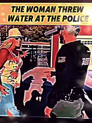 A post by @babyloving276 on TikTok caption: The women threw water at the police 🤔 #fyp #police #policeofficer #policeoftiktok #policeman #cop #copsoftiktok #cops #funnyvideo #funnymoments #funnytiktok #funnyy #viralvideo #viral_video #viralvideos #trend #trending #trendy #trends #trendingvideo #us #usa_tiktok #usa🇺🇸 #usatiktok 