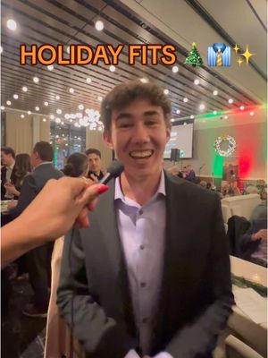 A post by @arrowmclaren on TikTok caption: A “suit-able” event. 👔✨ #christmas #party 