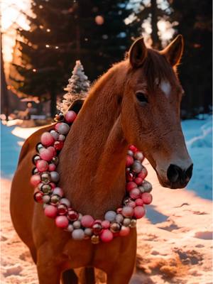 A post by @zoe_1509_x on TikTok caption: 🎄Christmas can come🎄 #christmas #holydays #Love #horses #equestrian #capcut #fyp 