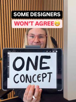 A post by @abiconnick on TikTok caption: One concept or multiple? 👀 #brandingtips #brandidentity #visualidentity #logodesign #designtip 