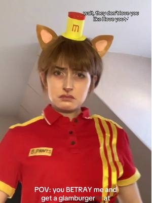 A post by @yorak on TikTok caption: forced to make tiktoks for the boss🥲 #undertale#undertalecosplay#fyp#burgerpants#burgerpantscosplay#mettatonapprovedthismessage